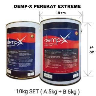 DEMP-X Perekat Extreme 10kg SET ( A 5kg + B 5kg )